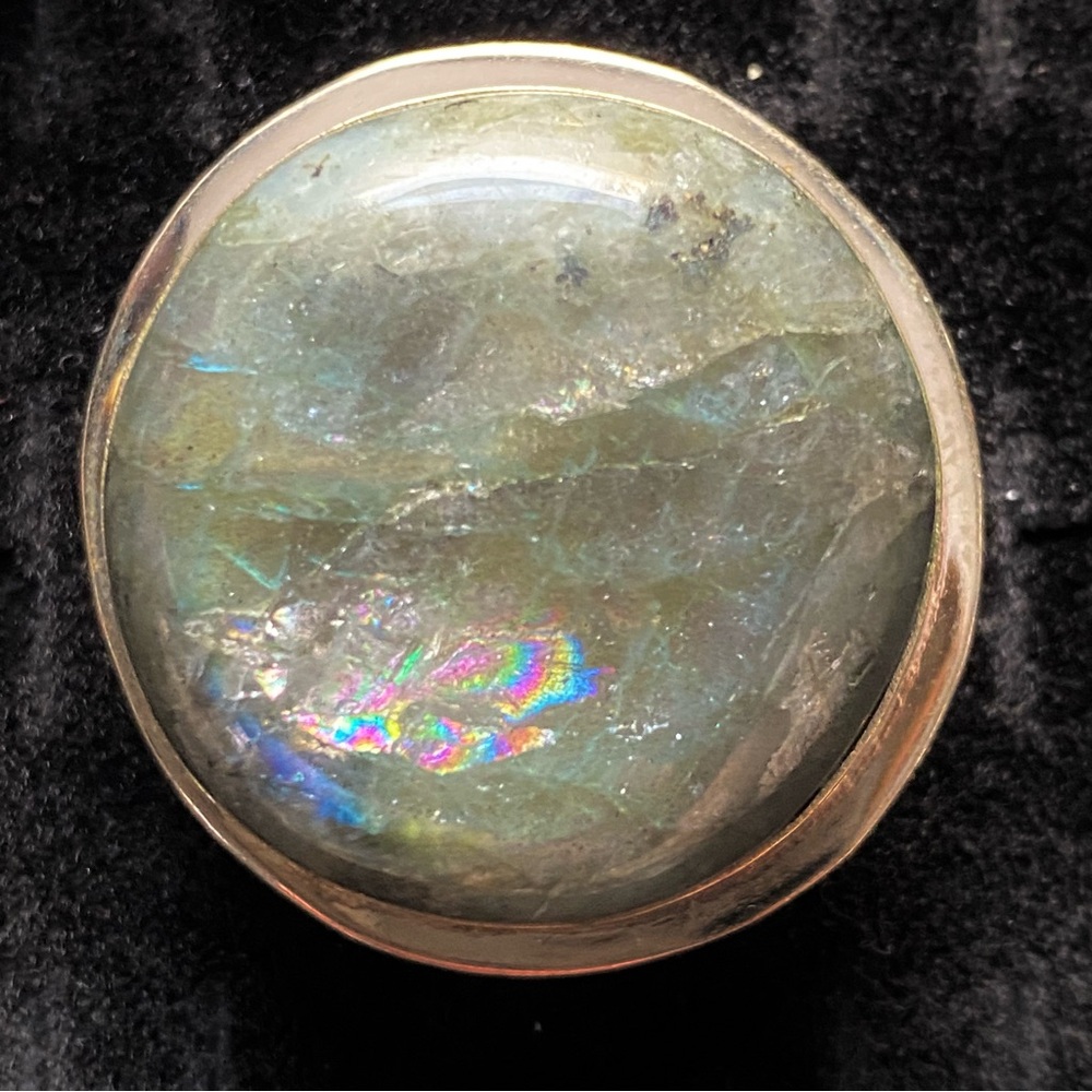 Statement Labradorite Cocktail Ring - Picture 16 of 16